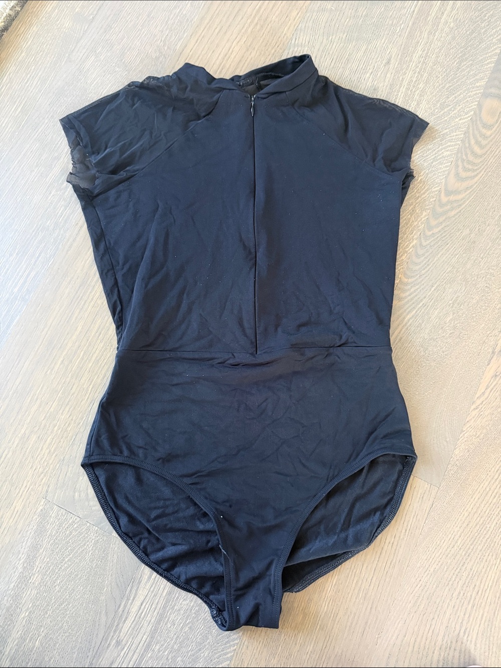 Black open back Leotard nikolay